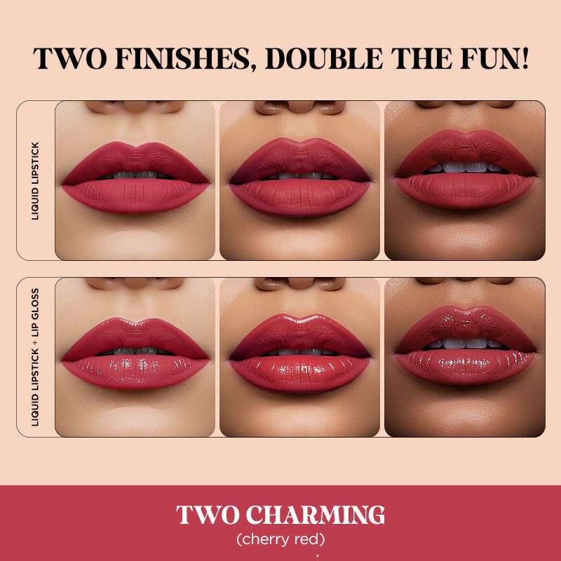 Two Good! 2 in 1 Liquid Lipstick & Lip Gloss Duo 1 L