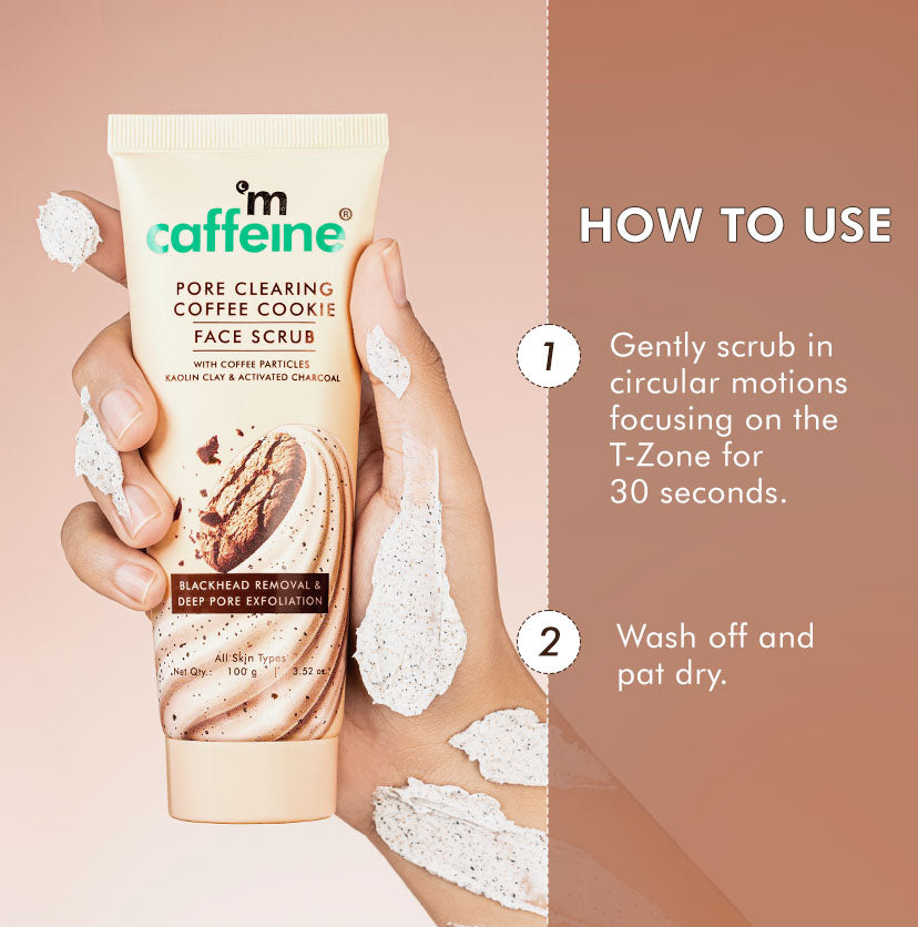 Pore Clear Coffee Cookie Face Scrub- Pack of 2 (100 g)