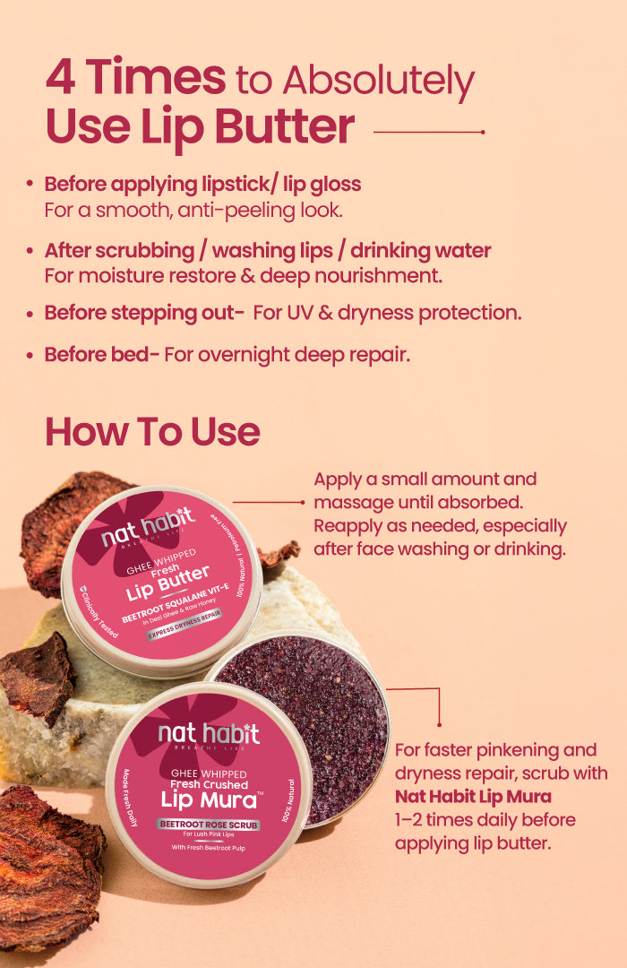 Beetroot Squalane Vit-E Lip Butter 8g × 1