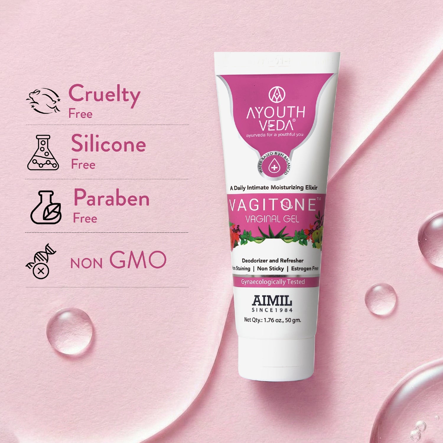 Vagitone Vaginal Gel With Dual formula- (Net Qty-50gm) 50gm