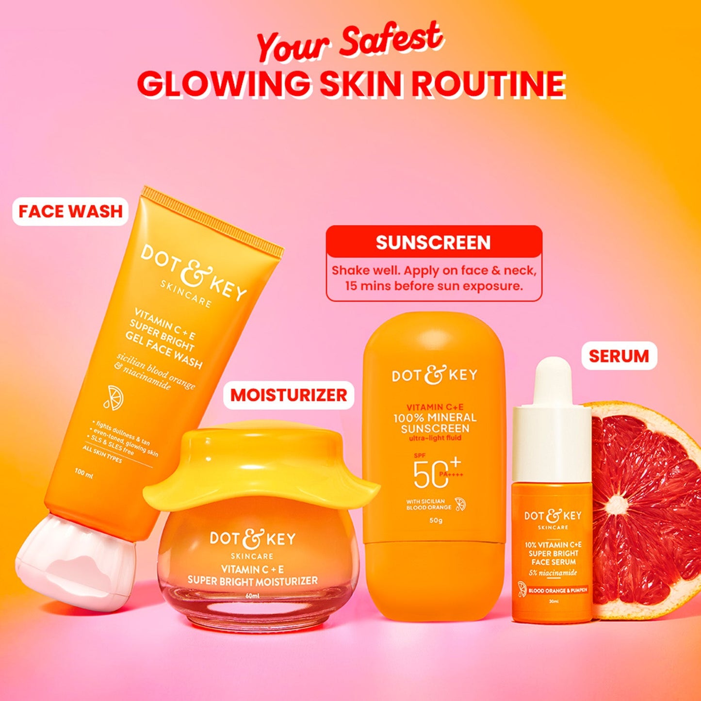 Vitamin C + E 100% Mineral Sunscreen IN-VIVO tested SPF 50+, PA++++ 50g