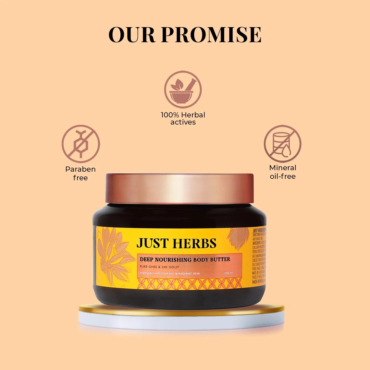 Pure Ghee & 24K Gold Deep Nourishing Body Butter 250ml