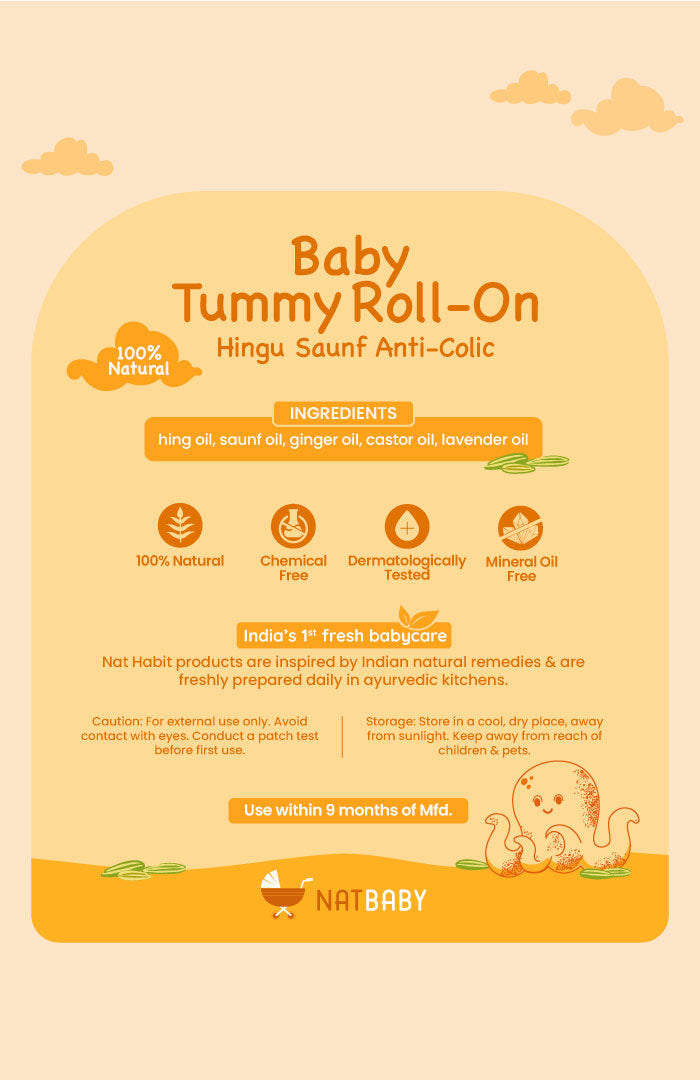 Hingu Saunf Anti-Colic Tummy Roll-On 40ml × 2