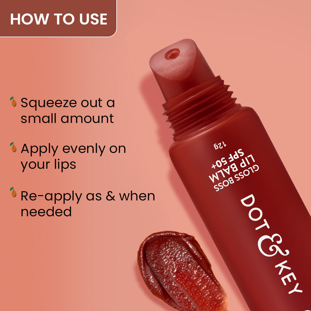 Vitamin C + E Gloss Boss Lip Balm In-Vivo Tested SPF 50+ PA+++ 