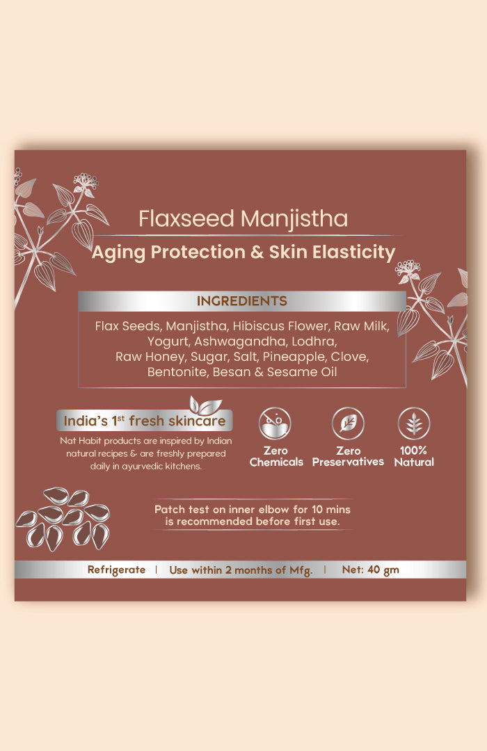 Fresh Flaxseed Manjistha Lepa Face Pack 40g