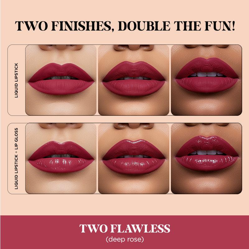 Two Good! 2 in 1 Liquid Lipstick & Lip Gloss Duo 1 L