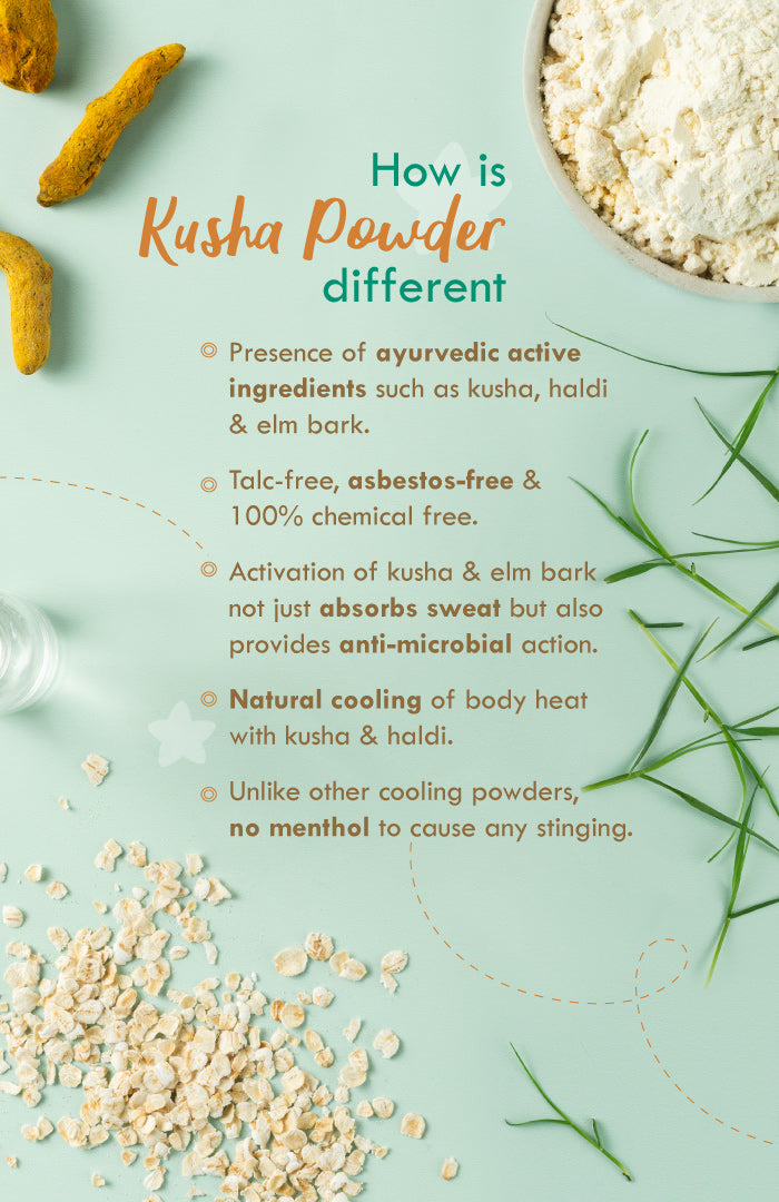Kusha Baby Powder - Raw Haldi 150g