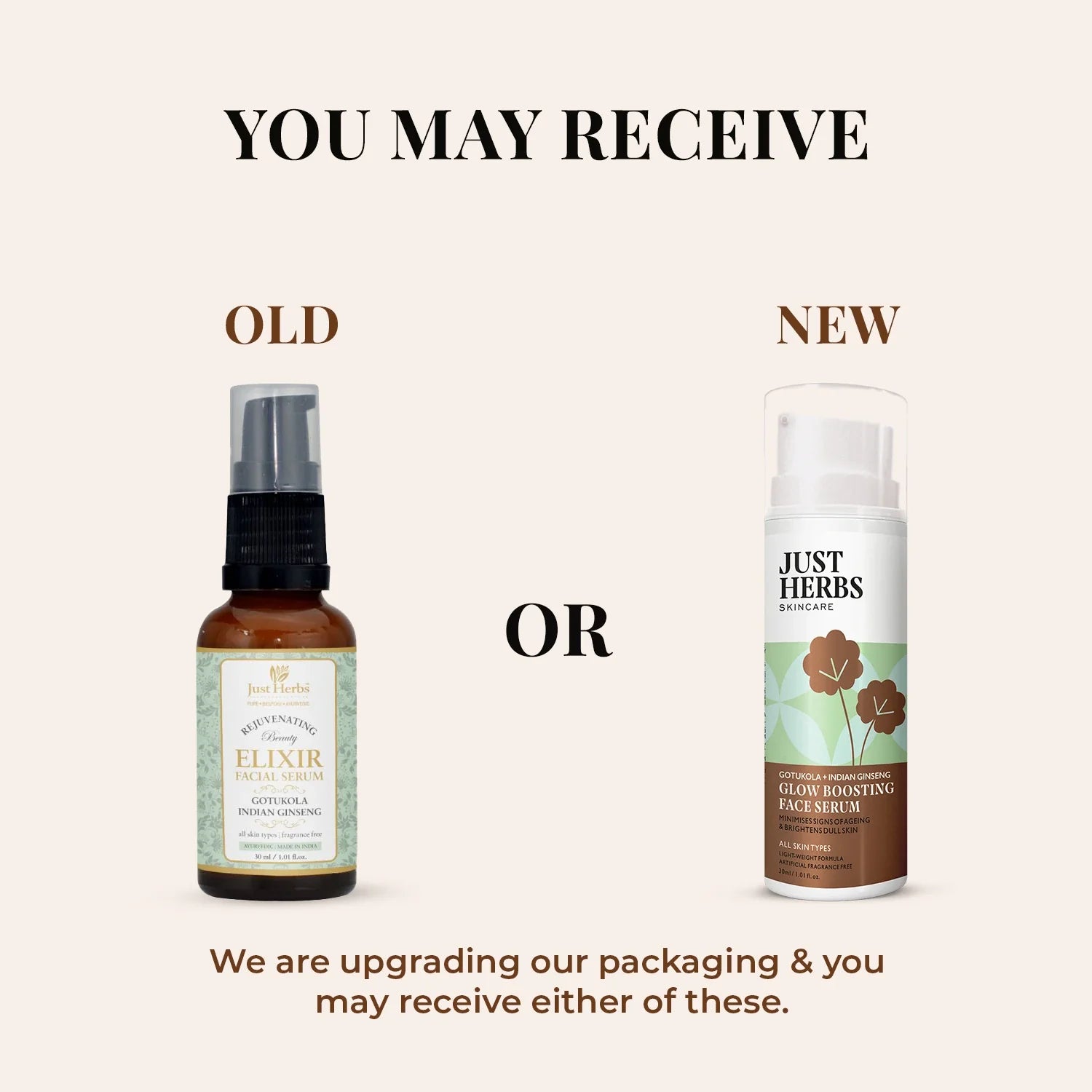 Glow Boosting Face serum with Gotukola and Indian Ginseng 30ml