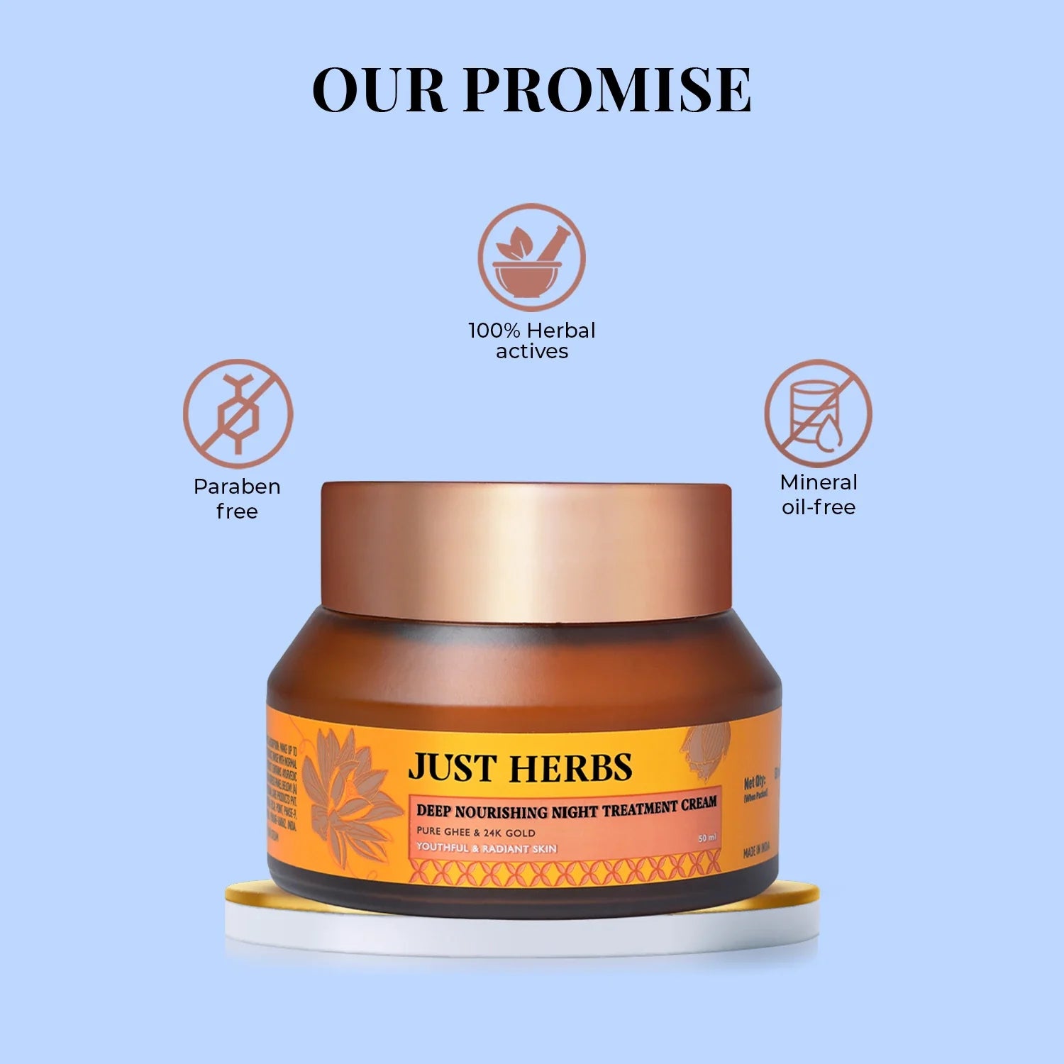 Pure Ghee & 24K Gold Deep Nourishing Night Treatment Cream 50ml