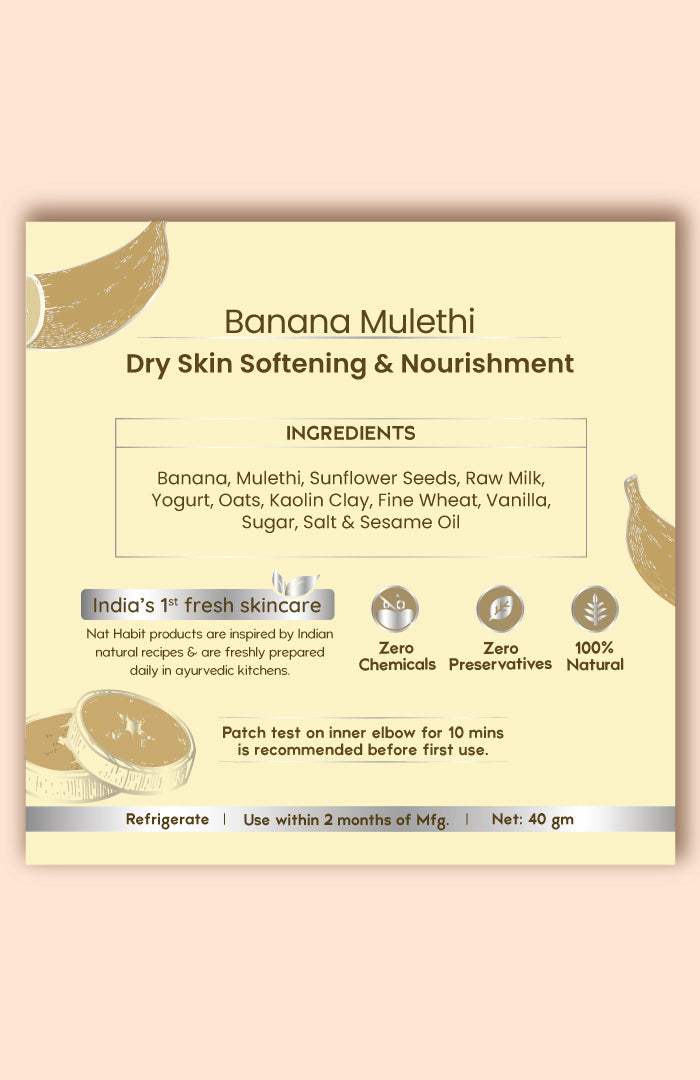 Fresh Banana Mulethi Lepa Face Pack 40g-v1