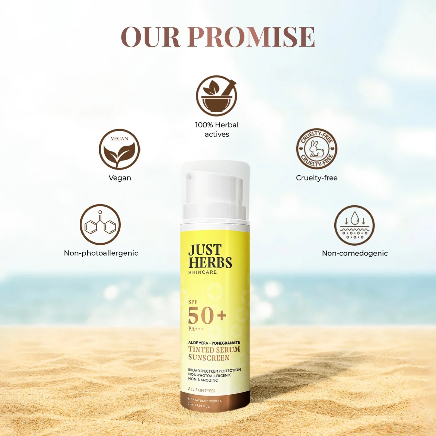 Tinted Serum Sunscreen with SPF 50+ PA+++ 30ml