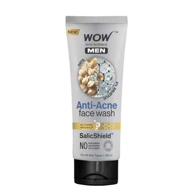 Oat Extract Salicylic Acid Anti Acne Face Wash