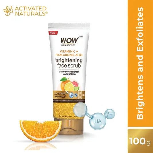 Vitamin C + Hyaluronic Acid Exfoliating Face Scrub Brightening & 150ml