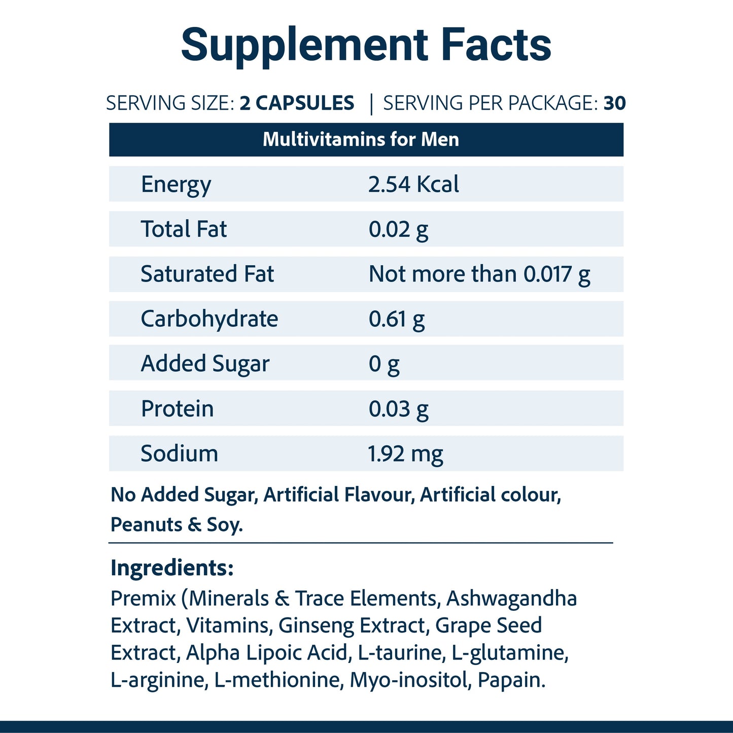 SupaSupp He's Active - Multivitamin for Men | All Round Nutrition For Men On The Go | Health Supplement | 60 Veg Cap, 500 mg 500mg