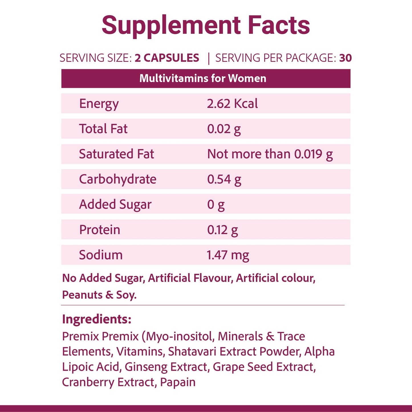 SupaSupp She's Active - Multivitamin For Women | Daily Nourishment For Women On The Go | Health Supplement | 60 Veg Cap, 500 mg 500mg