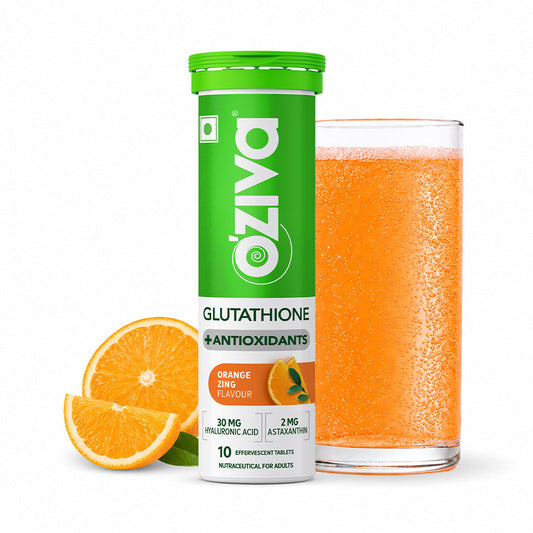 【OZiva】 Gluta Fizzy Orange Zing 10 Tablets｜グルタフィジー オレンジジング｜10 Tablets