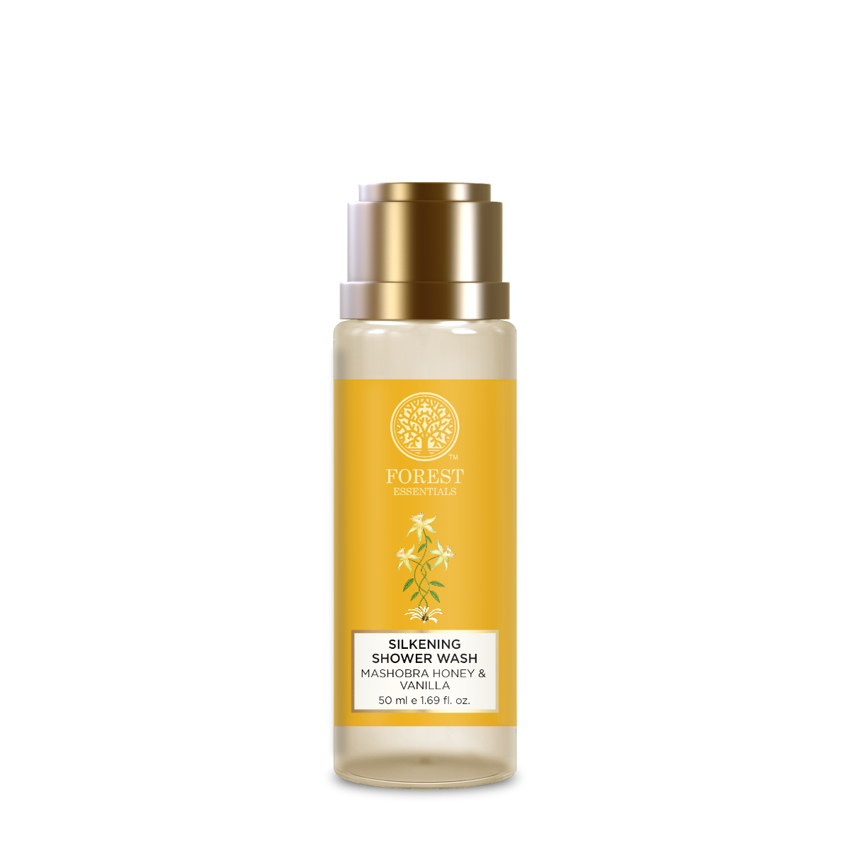 Travel Size Silkening Shower Wash Mashobra Honey & Vanilla 50 ml