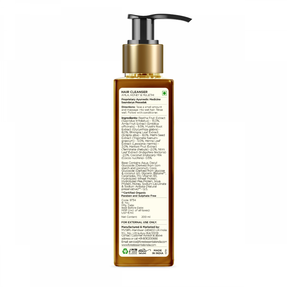 Hair Cleanser Amla, Honey & Mulethi 200 ml
