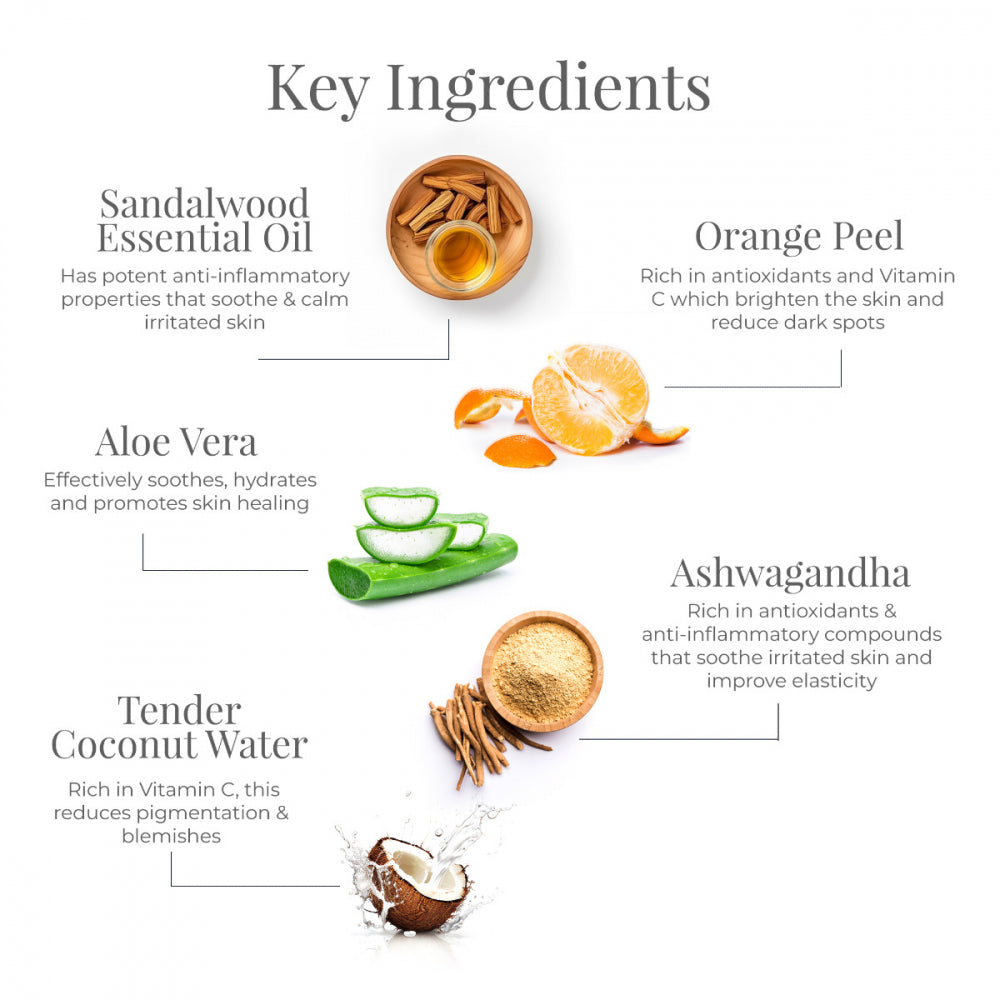 Hydrating Facial Moisturizer Sandalwood & Orange Peel With SPF 30 | PA ++ 60 g