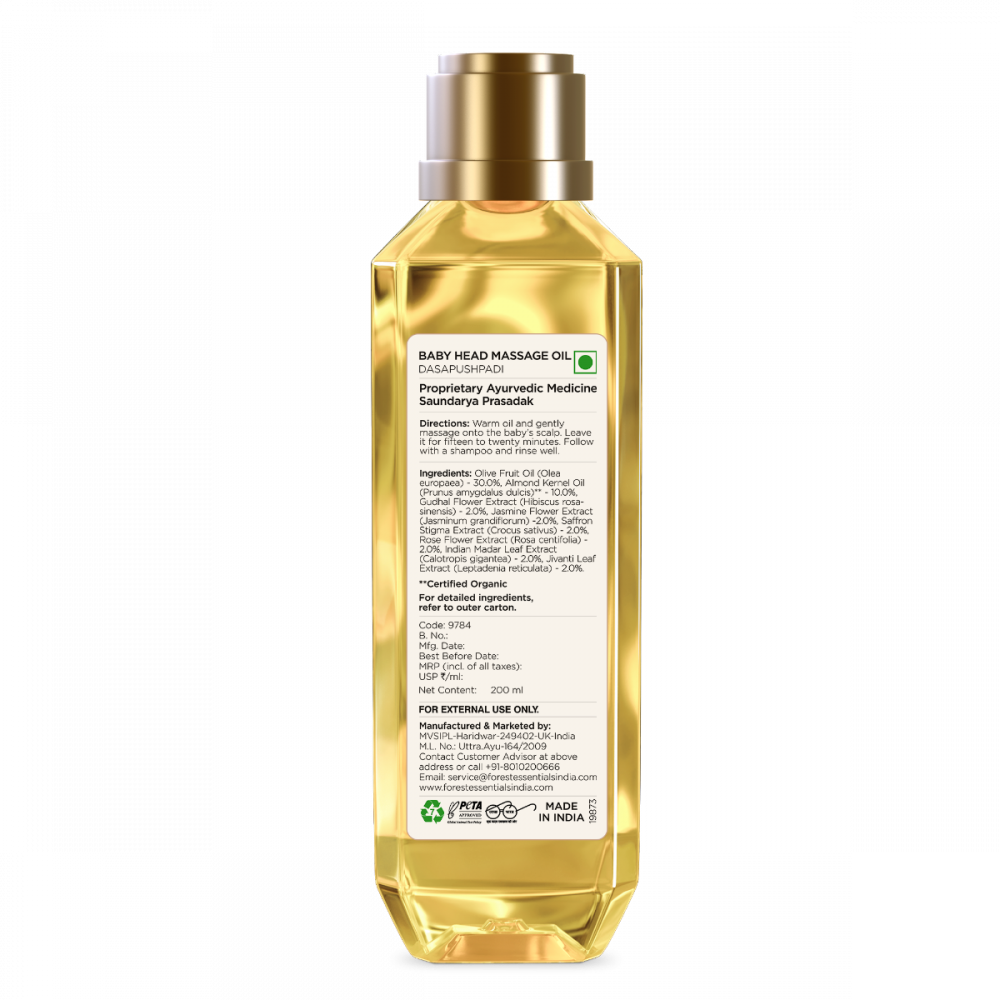 Baby Head Massage Oil Dasapushpadi 200ml