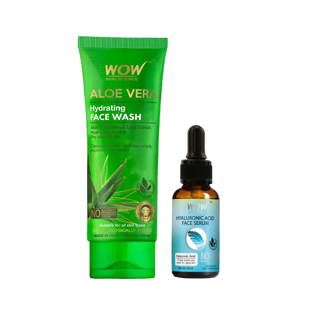 Aloe Vera Face Wash & Hyaluronic Acid Serum Kit Moisture Balance 130ml