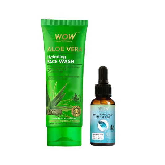 Aloe Vera Face Wash & Hyaluronic Acid Serum Kit Moisture Balance 130ml
