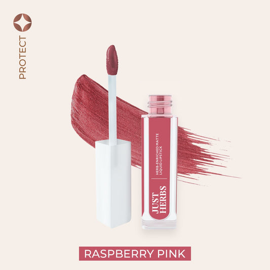 【Just Herbs】 Herb-enriched Matte Liquid Lipstick 09 Raspberry Pink
