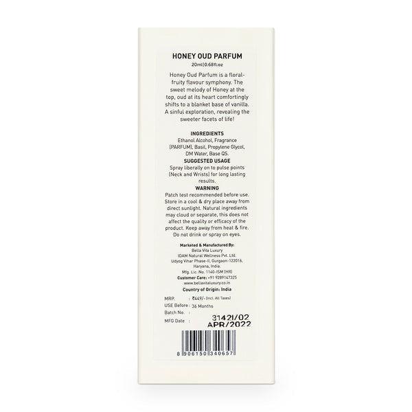HONEY Oud Unisex Perfume - 20ml 20ml