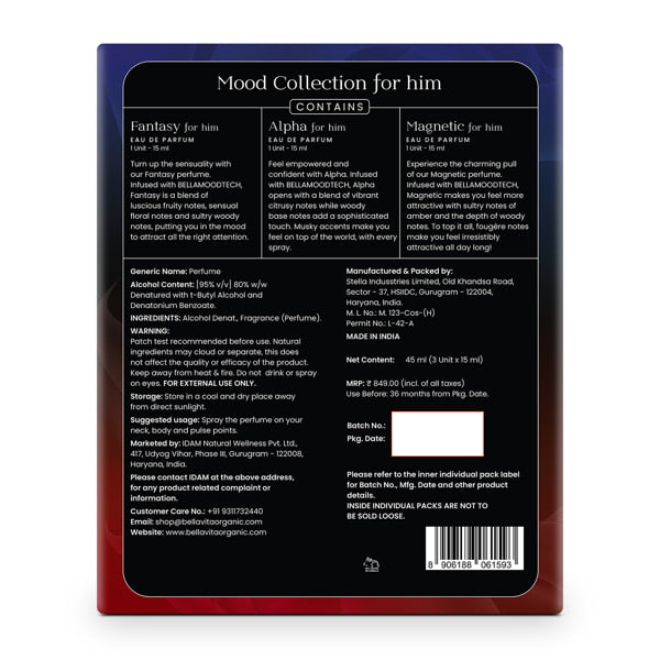 Mood Collection Gift Set For Him - 3 x 15ml 15ml