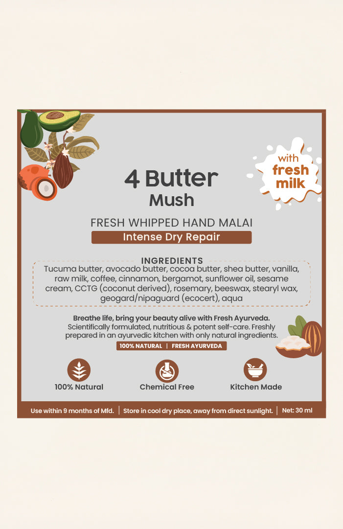 4 Butter Mush Hand Malai 30ml × 1