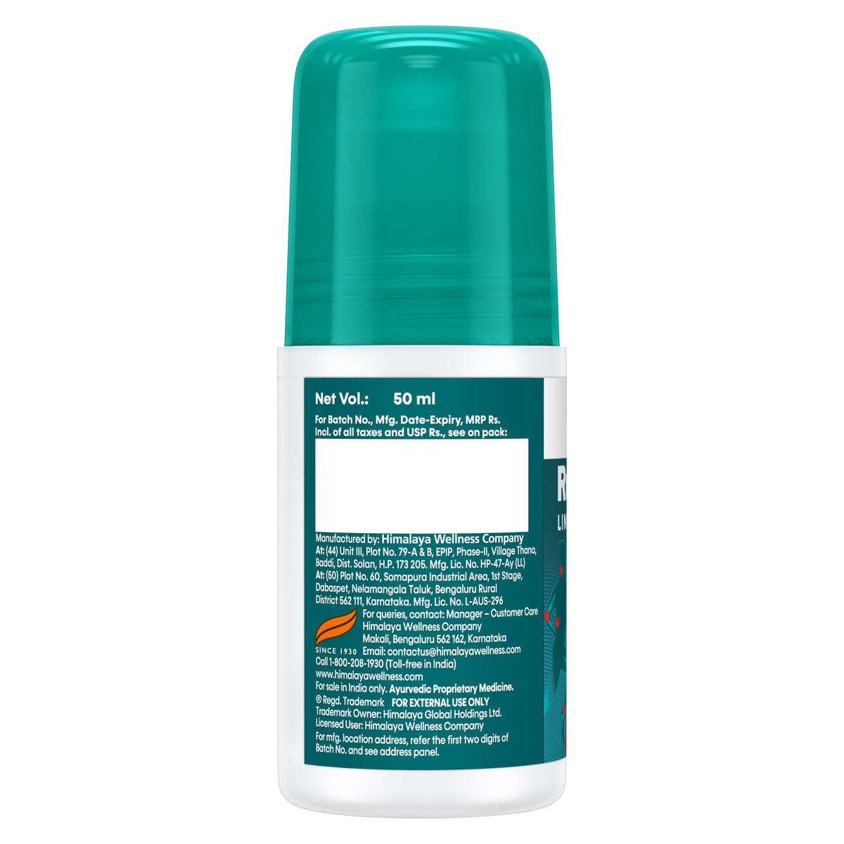 【Himalaya】 Rumalaya Liniment Roll-On｜ルマラヤ リニメント ロールオン｜50ml