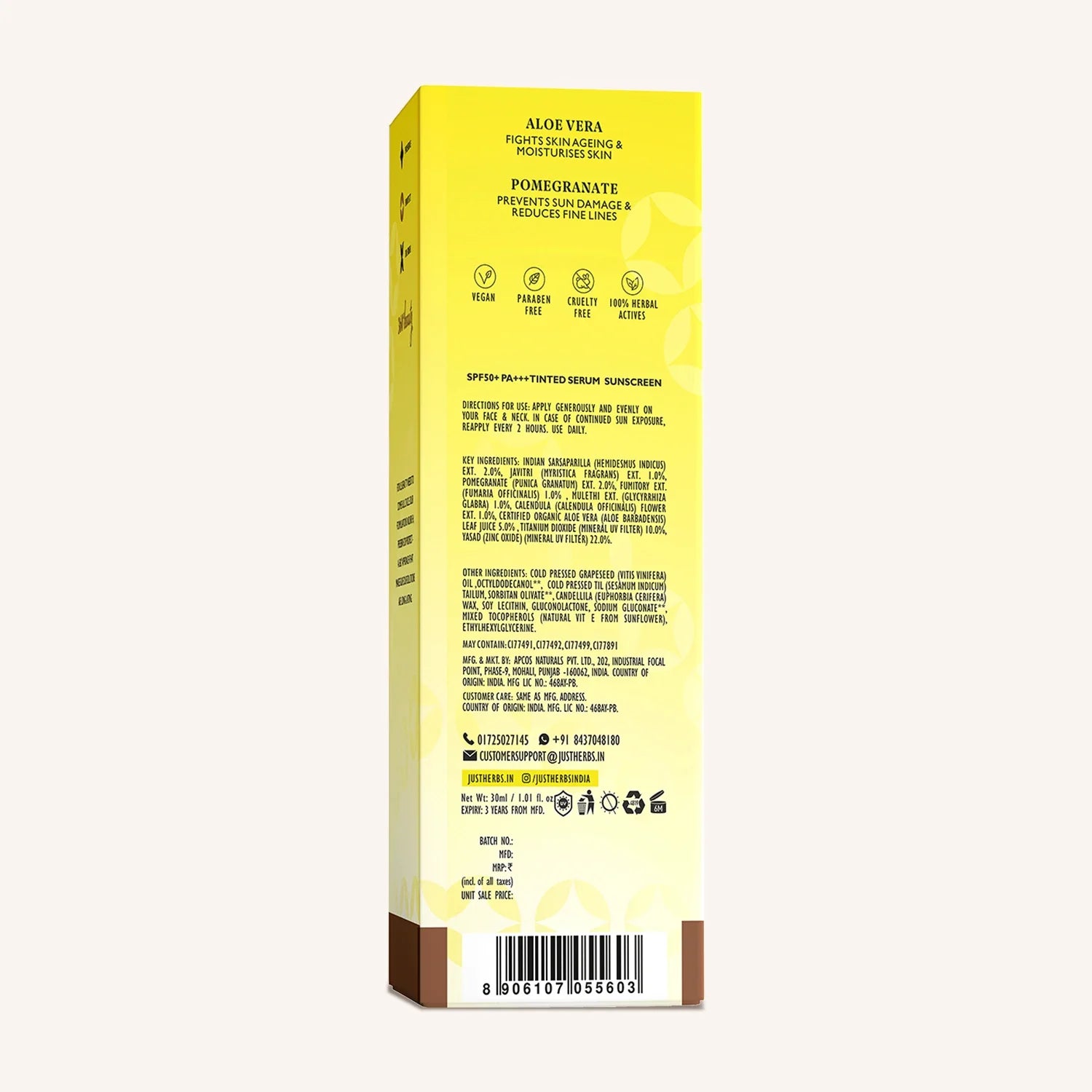 Tinted Serum Sunscreen with SPF 50+ PA+++ 30ml