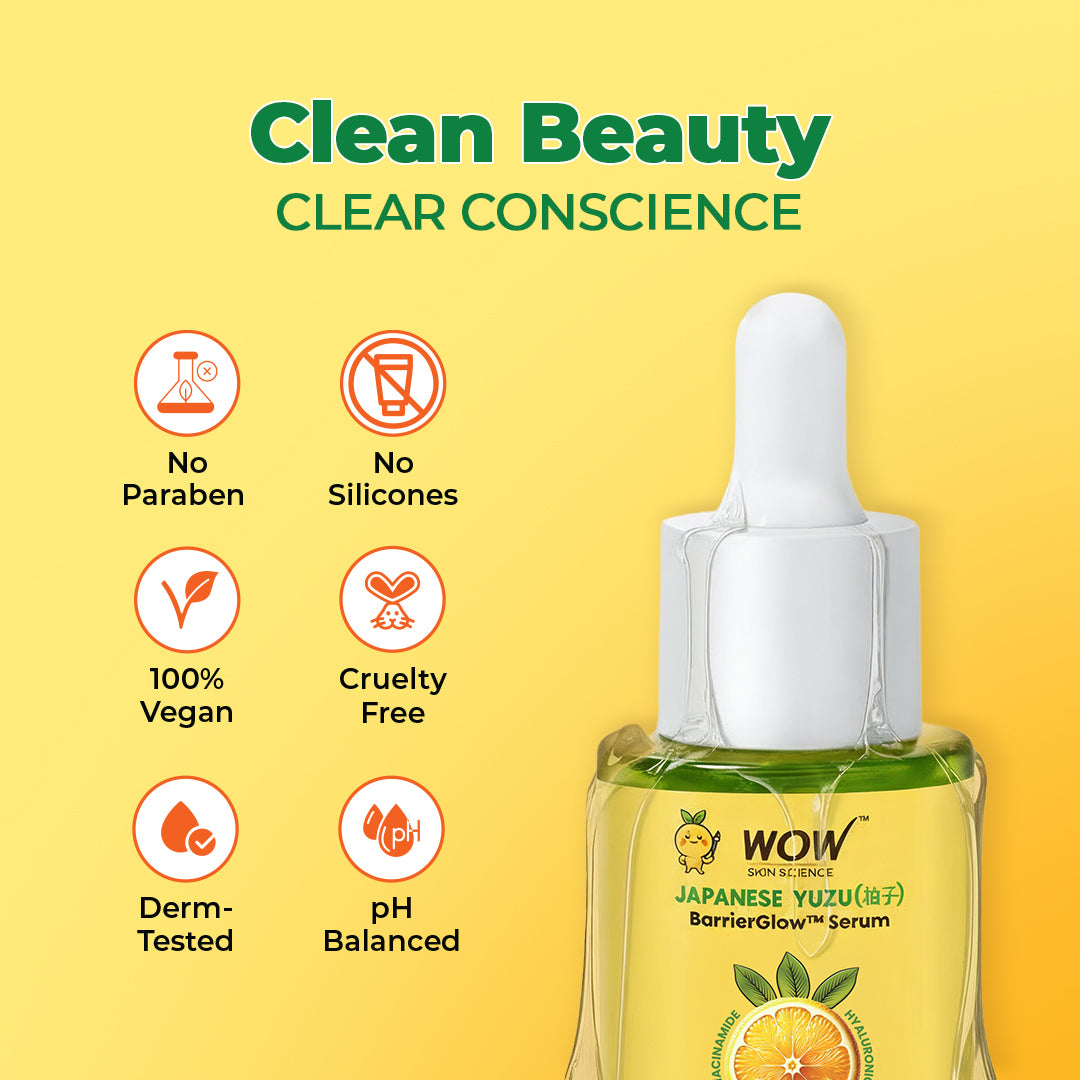 Japanese Yuzu & Vitamin C Brightening Face Serum Boosts Complexion 30ml