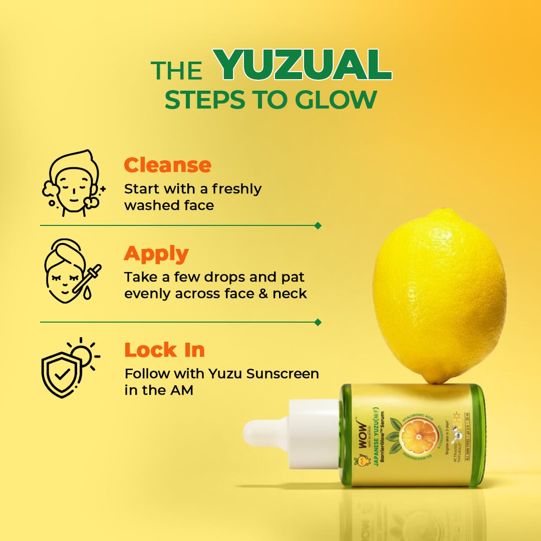Japanese Yuzu & Vitamin C Brightening Face Serum Boosts Complexion 30ml