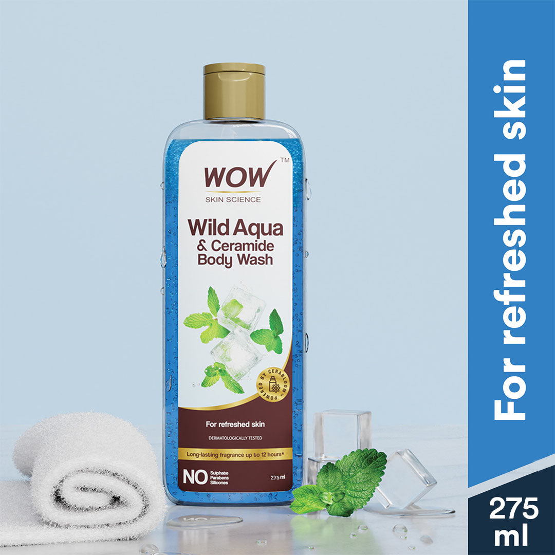 Wild Aqua & Ceramide Body Wash Energizes and Purifies Skin 275ml