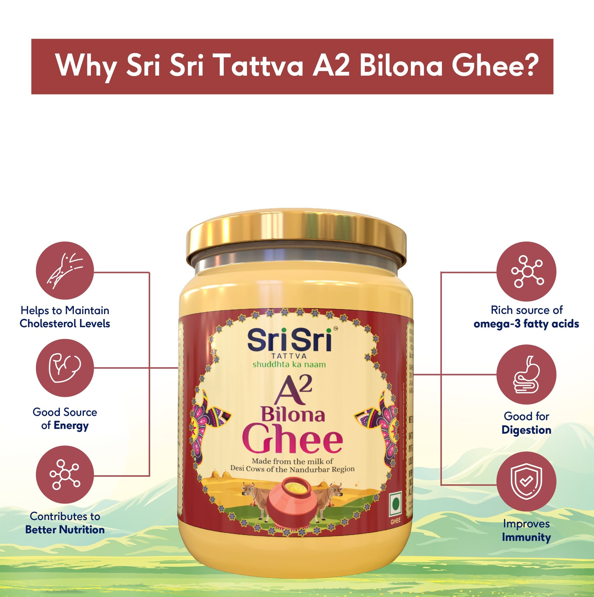 A2 Bilona Ghee, 500 ml 500ml