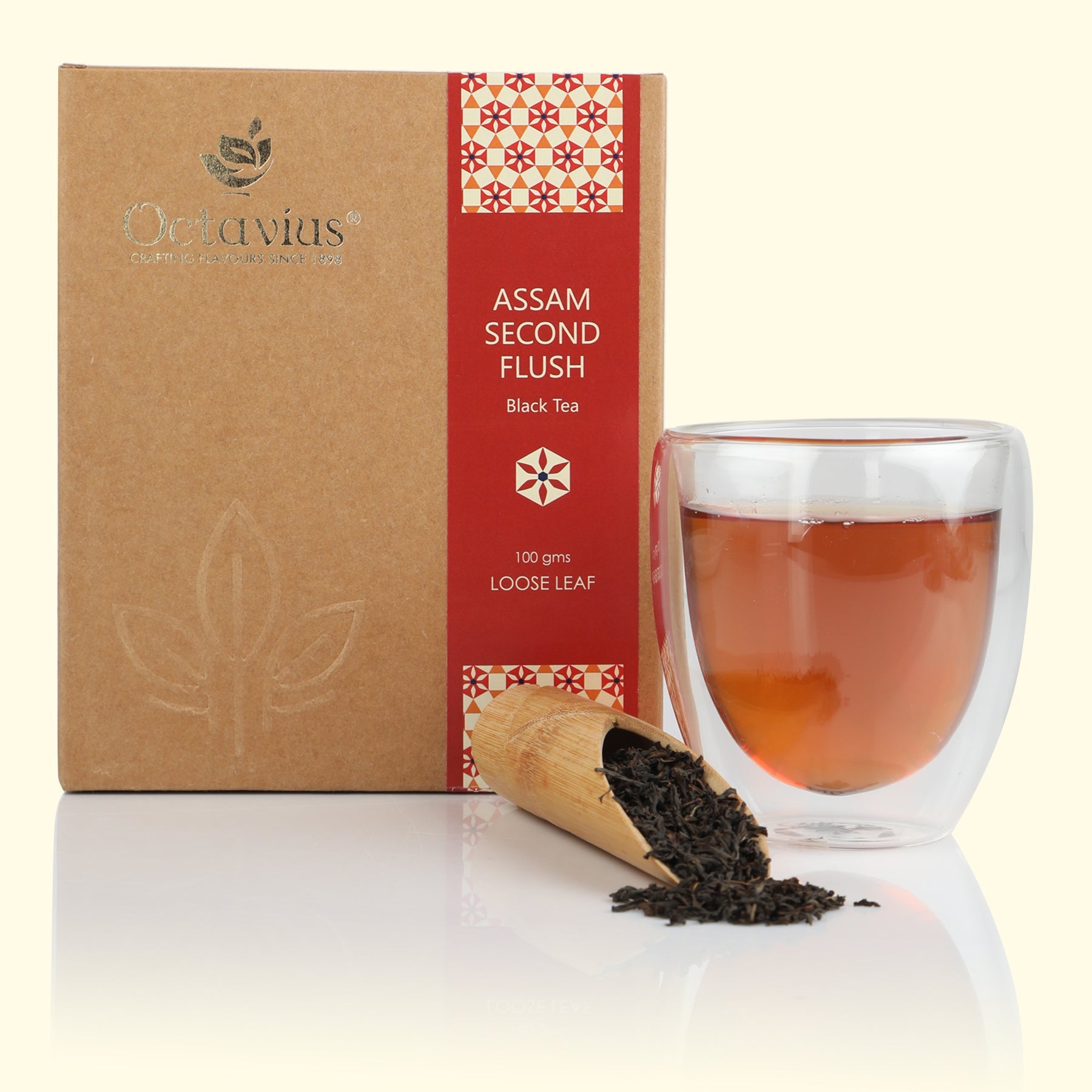 Assam Second Flush Black Tea Loose Leaf in Kraft Box - 100 Gms 100g