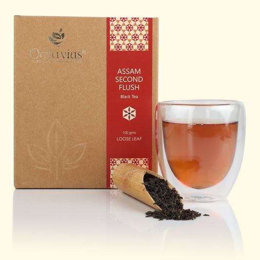 Assam Second Flush Black Tea Loose Leaf in Kraft Box - 100 Gms 100g
