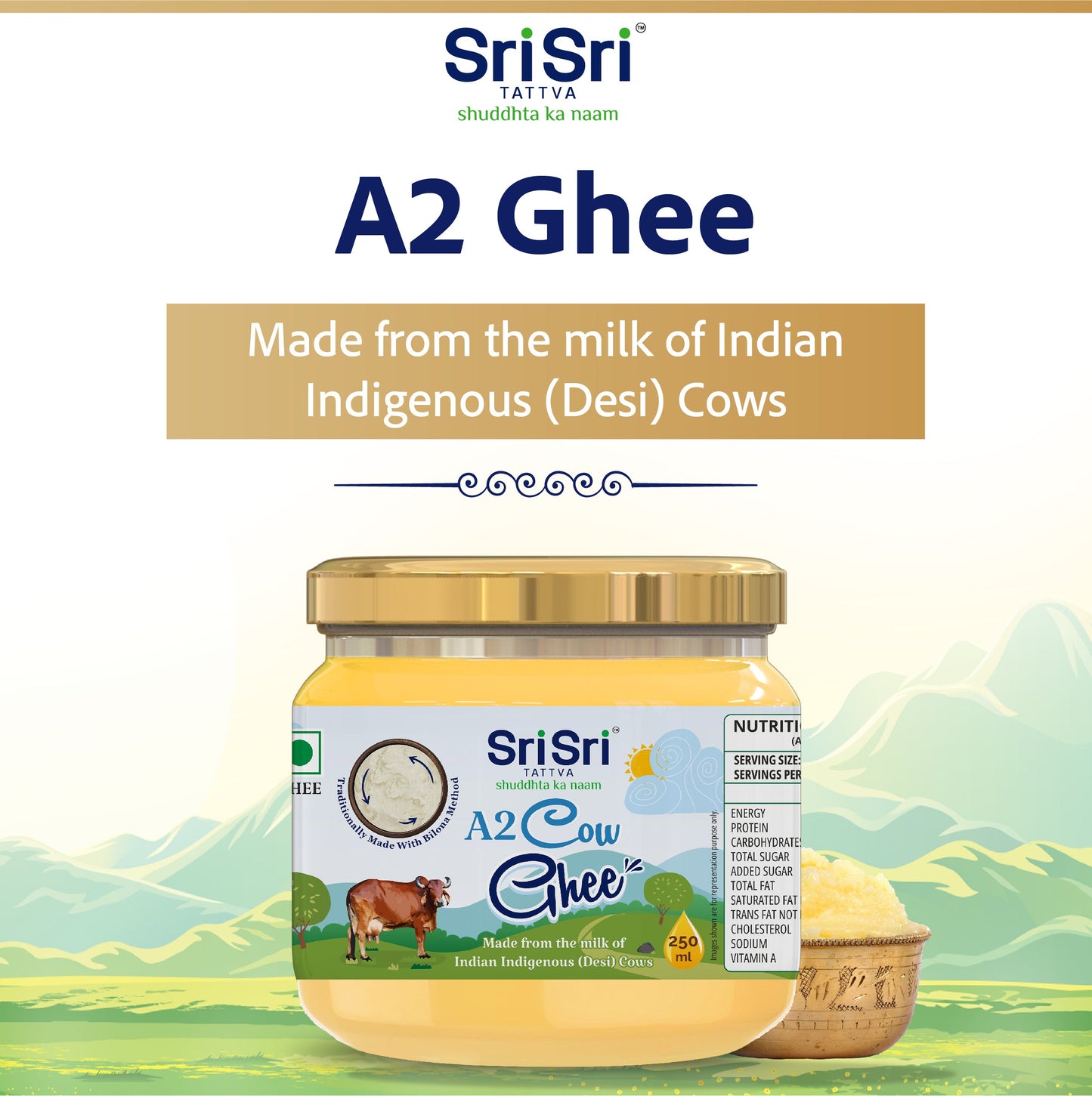 A2 Cow Ghee, 250 ml 250ml