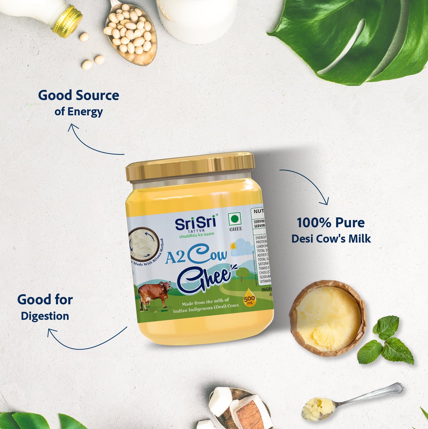 A2 Cow Ghee, 500 ml 500ml