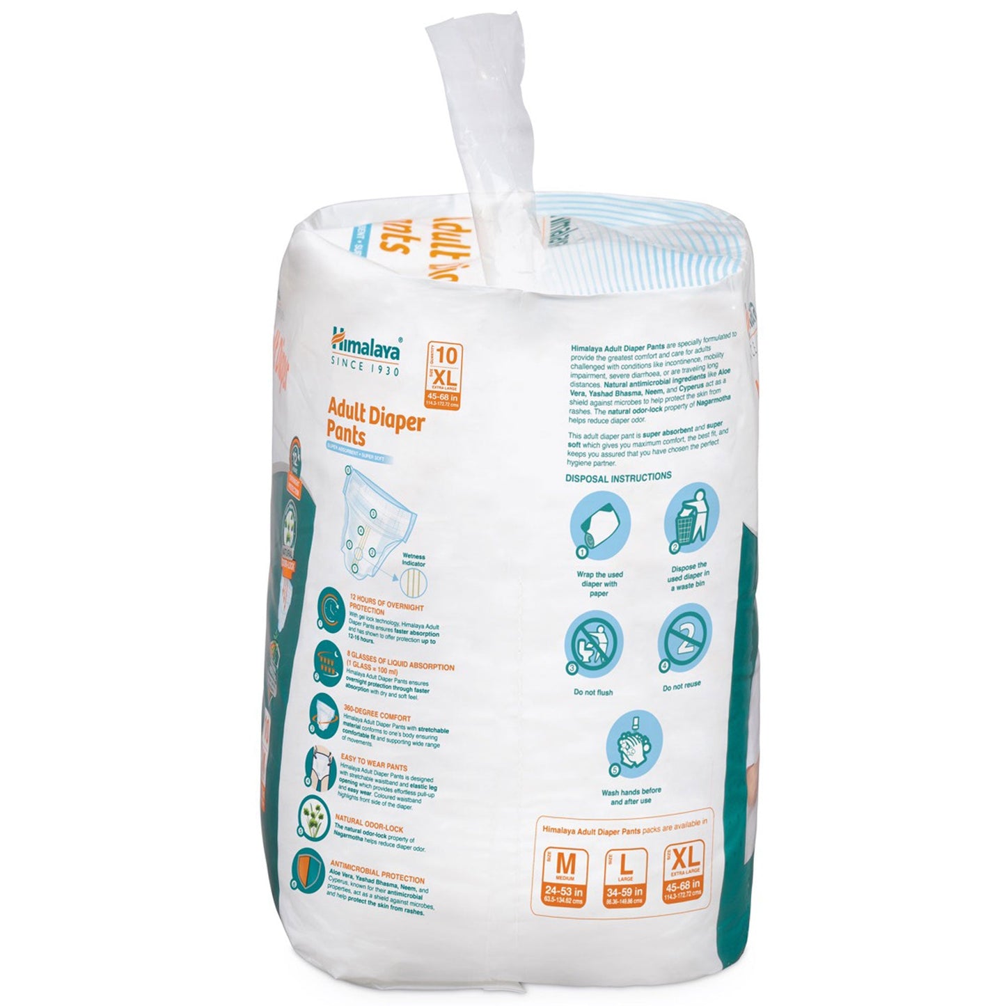 Adult Diaper Pants Large - 10's Pack