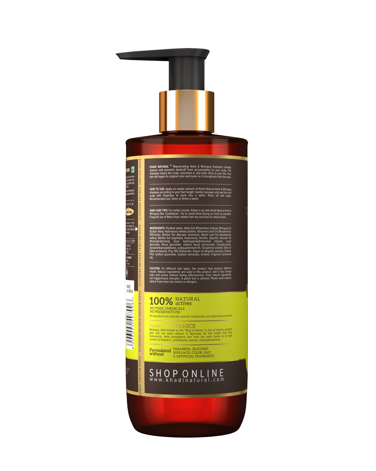 Amla & Bhringraj Hair Cleanser - SLS, Parabens, Color, Salt & Artificial Fragrance Free 310ml