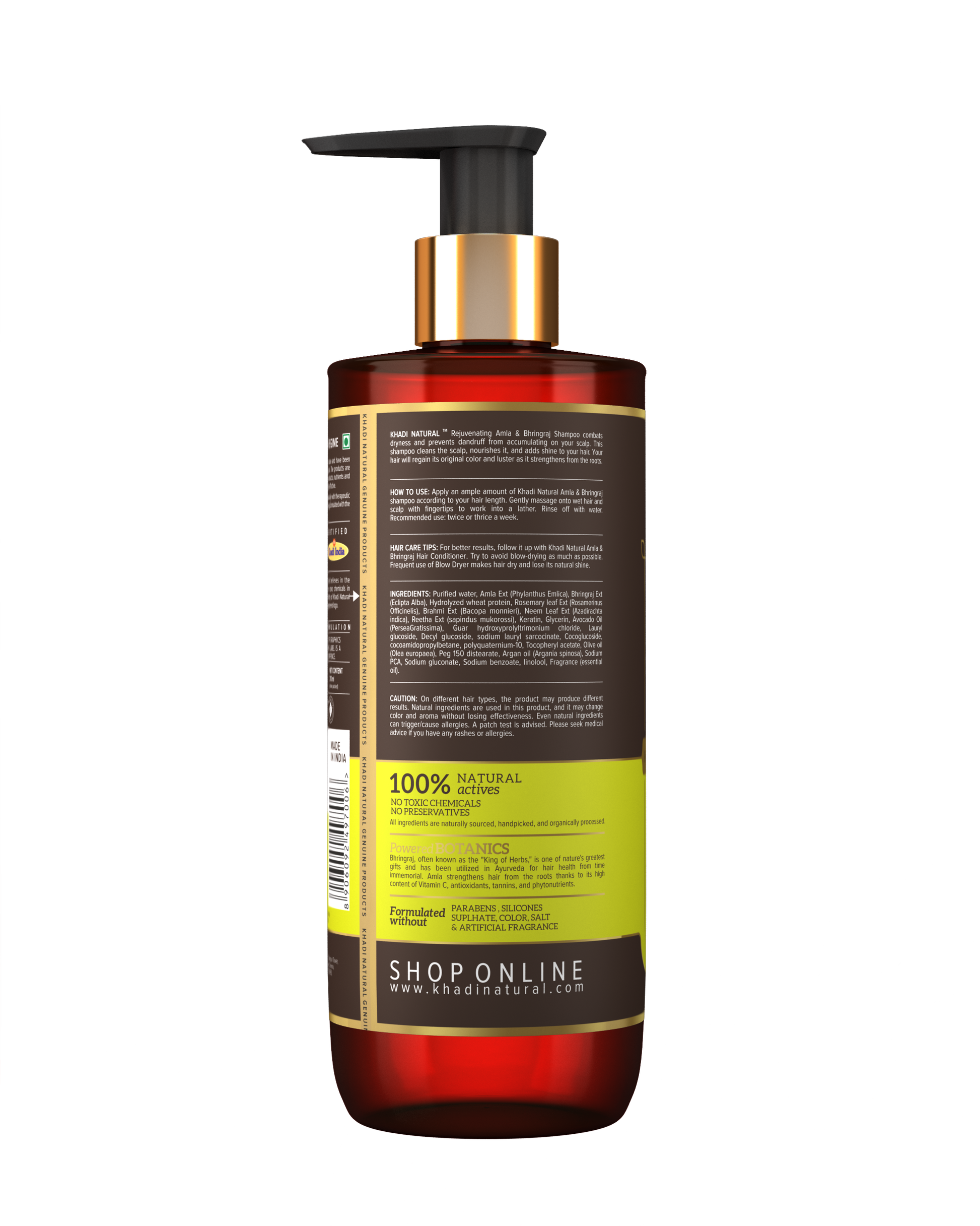 Amla & Bhringraj Hair Cleanser - SLS, Parabens, Color, Salt & Artificial Fragrance Free 310ml