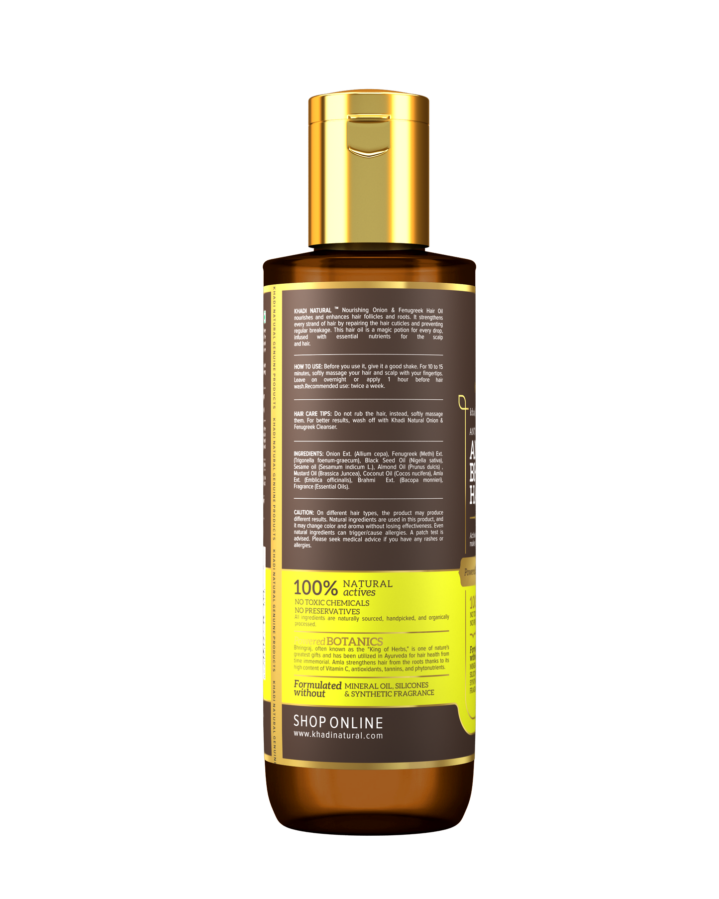 Amla & Bhringraj Hair Oil - Mineral Oil, Silicones, Synthetic Fragrance Free 200ml