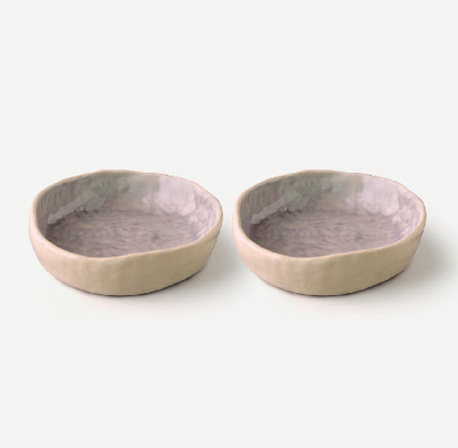 MOIRA PLATTER (SET OF 2) 14.5(長さ) x 14.5(幅) x 2.3(高さ); 直径: 14.5