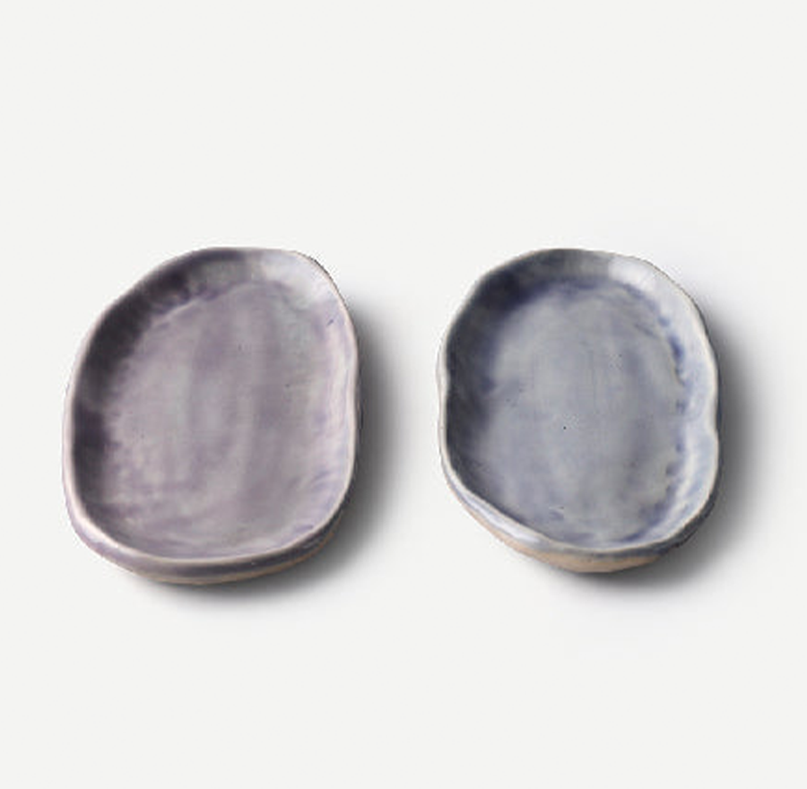 ARCANA MAUVE PLATTER (SET OF 2) 17.9(長さ) x 8.4(幅) x 1.9(高さ)