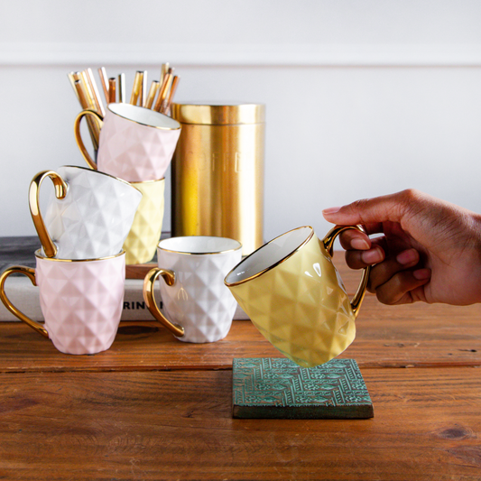 Golden Aura Teacup Set (6 pcs) – 200 ml each 6pcs