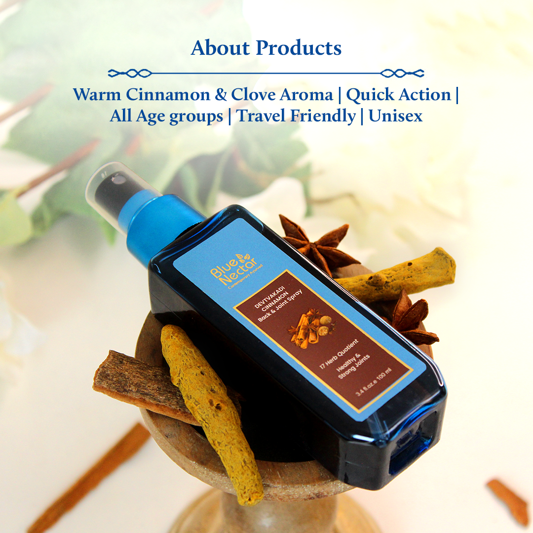 Body Pain Relief Spray with Clove & Cinnamon (100ml, 17 Herbs) 100ml