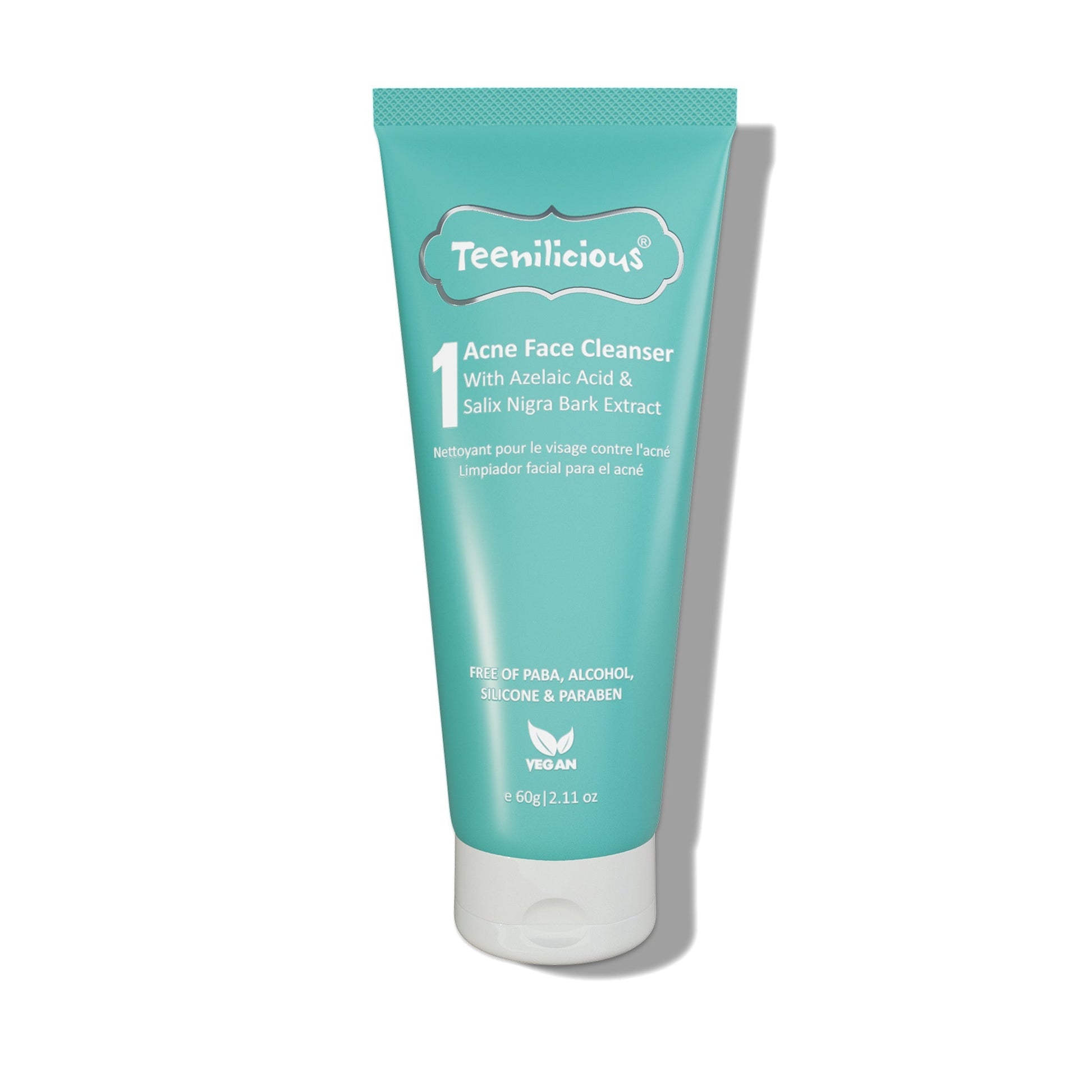 Teenilicious Acne Face Cleanser With Azelaic Acid - For Dry & Sensitive Skin
