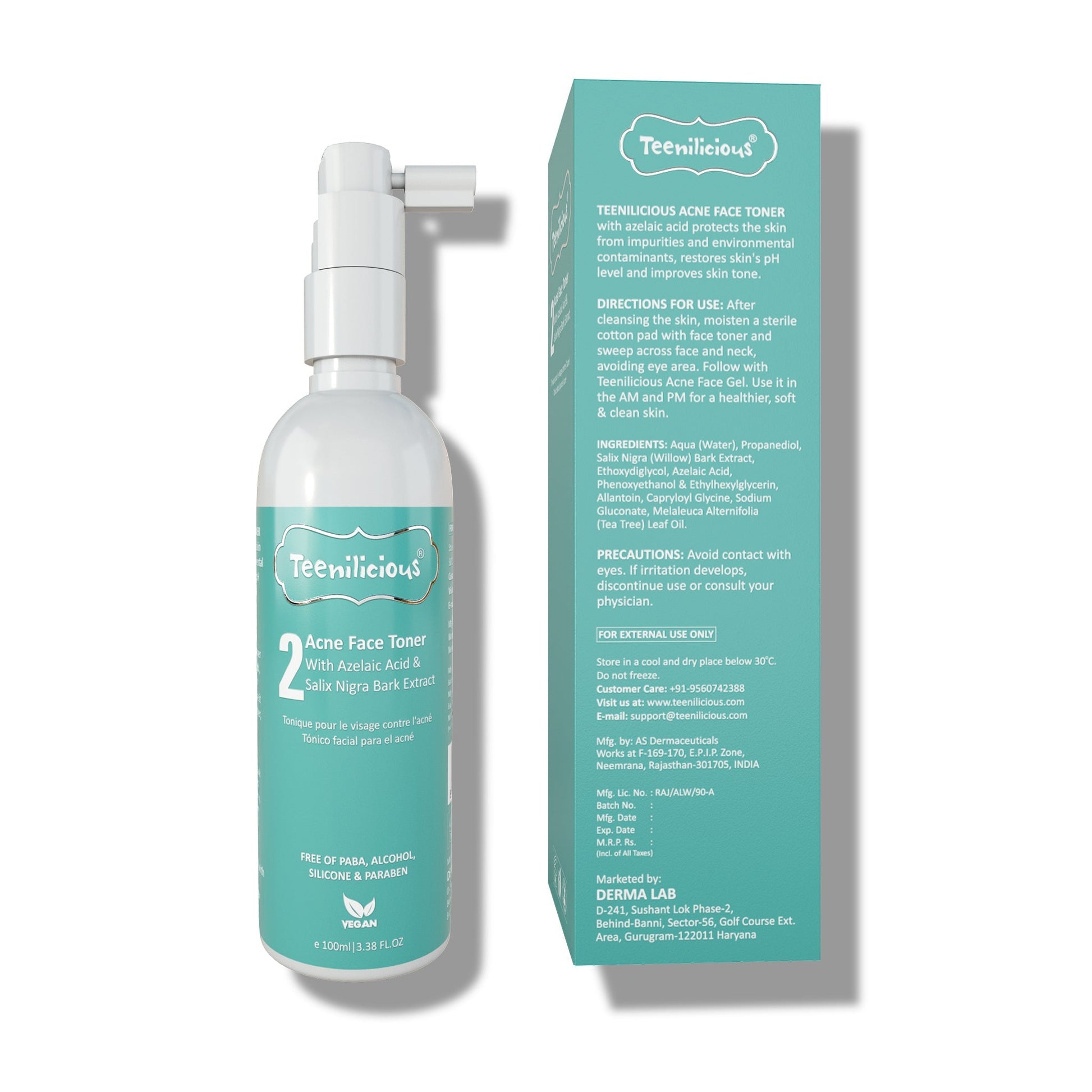 Teenilicious Azelaic Acid Acne Care Kit 190g - Acne Treatment For Dry & Sensitive Skin 190g